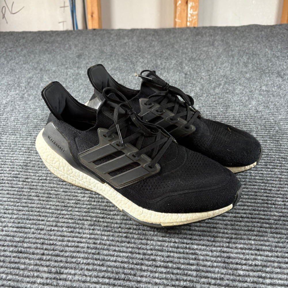 Adidas Ultraboost 21 Mens Running Shoes Core Black FY0306 Size 10.5